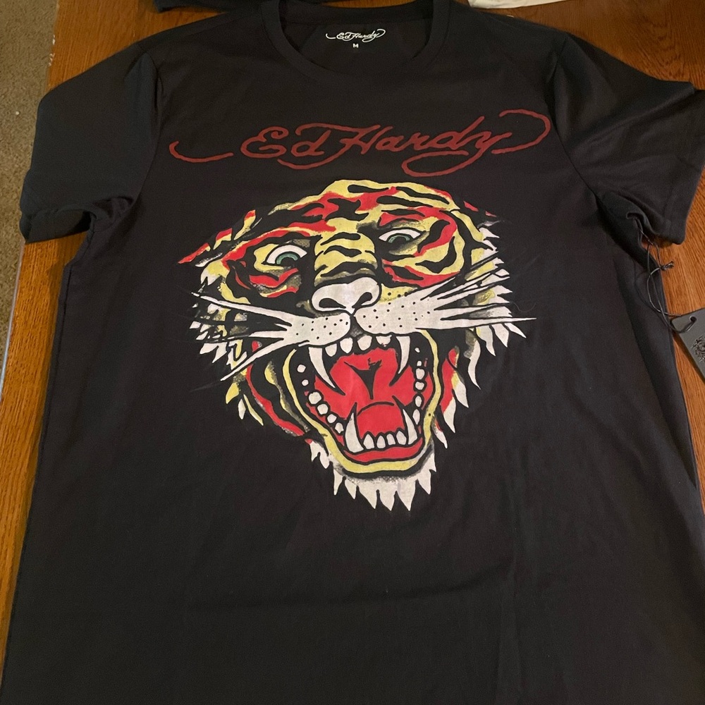 Ed Hardy Y2K Black t shirt (2)